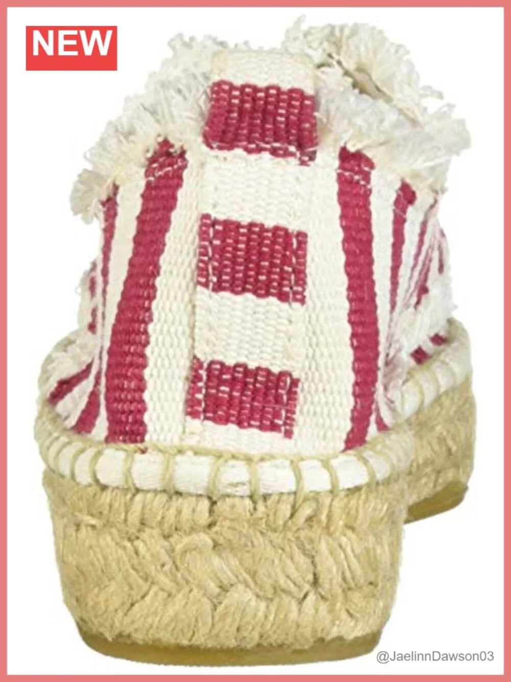 Canvas Tie Espadrilles with Jute Rubber Sole
